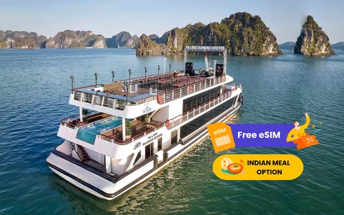Diamond Luxury Dagskryssning: Ha Long Bay, Sung Sot & Titop Island