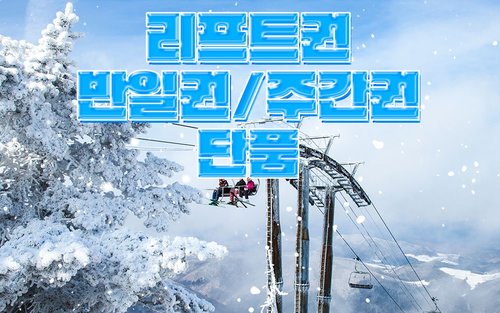 모나용평 25/26시즌 리프트 반일권,주간권 단품