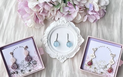 [SG Culture Pass] Gemstone Oriental Cluster Earrings by Floral Knots
