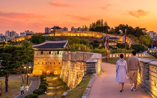 Suwon Hwaseong Fortress & Starfield Library Full-Day Tour with Night View