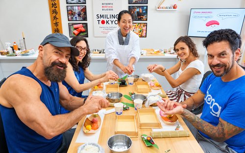1-stündiges Sushi-Bento-Zubereiten auf dem Tsukiji-Fischmarkt