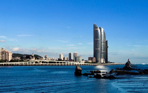 Fujian Xiamen Gulangyu + Fanpo-rakennuksen päiväretki