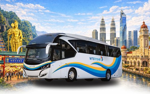 Singapore - Kuala Lumpur Hotell- och busspaket med WTS Travel