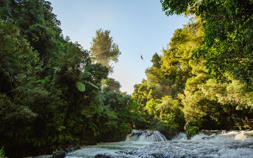 Rotorua Zipline Experience over Okere Falls
