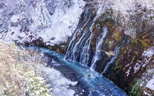 Dagexcursie naar Shikisai-no-oka & Terras van de Boselfen & Biei Kerstboom & Shirohige-waterval (vertrek vanuit Sapporo)