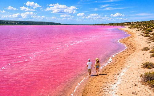 Tour Nhóm Nhỏ 2 Ngày Khám Phá Sa Mạc Pinnacle & Hồ Hồng Hutt Lagoon từ Perth