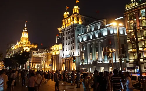 上海夜间自行车之旅，含外滩和田子坊