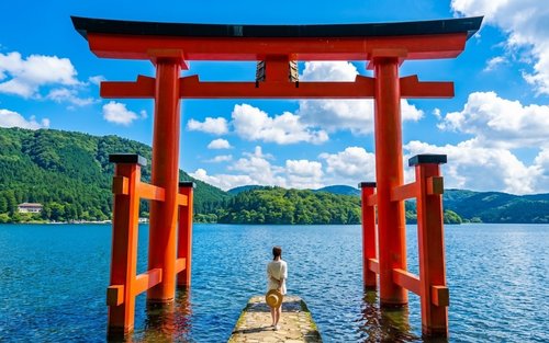 Mount Fuji & Hakone Day Tour｜Hakone Shrine, Lake Ashi Water Torii Gate, Owakudani, Lake Yamanaka, Oshino Hakkai (Departure from Tokyo)
