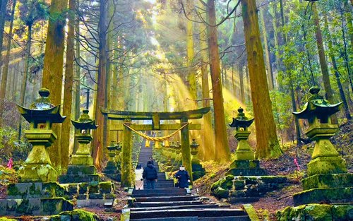九州: 阿蘇火山口 & 上色見熊野座神社 & 高千穗峽一日遊 (福岡出發)