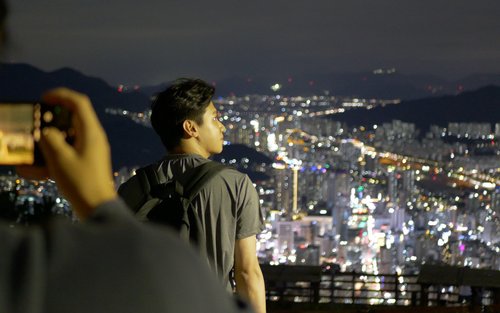 Hiking Up Busan: The Best Night View Small Group Tour 