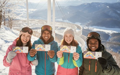 Bitllet d'un dia per al remuntador de l'estació d'esquí Hoshino Resorts Tomamu de Shimukappu i bitllet d'autobús d'anada i tornada