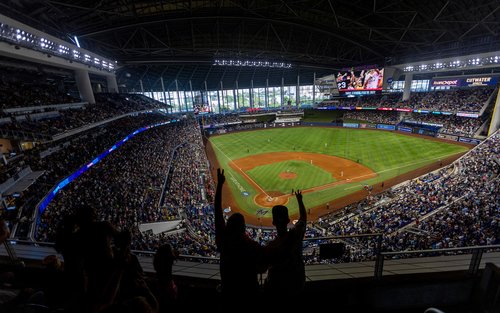 Miami Marlins baseballmérkőzés a LoanDepot Parkban 