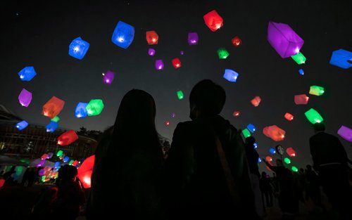 Hokkaido Sapporo Kongming lyktfestival