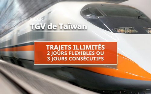 Taiwan High Speed Rail Unlimited Rail Pass (2/3 jours)