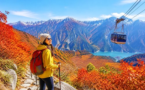 立山黑部秋季红叶二日游｜立山黑部阿尔卑斯山路线＆秘境上高地自然探险｜名古屋出发