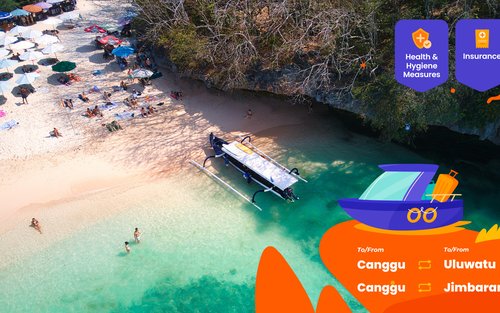 Билет на трансфер на лодке между Чангу, Улувату и Джимбараном от GoBoat.id