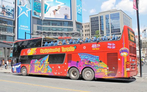 Toronto Hop-On Hop-Off Bus door City Sightseeing