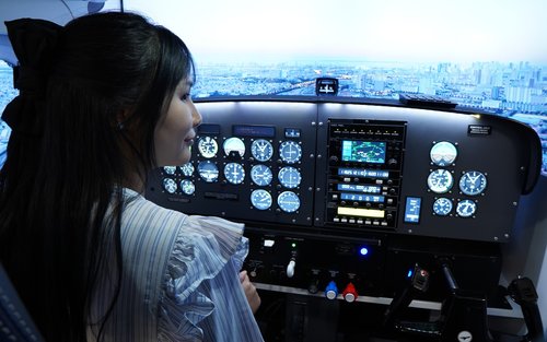 究極のシミュレーターフライト体験（WingsAcademy提供）