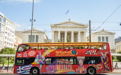 Bus touristique à arrêts multiples City Sightseeing à Athènes