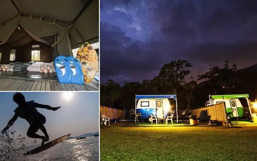 浪高長岸豪華露營/ 露營車+水上活動體驗（大嶼山長沙）