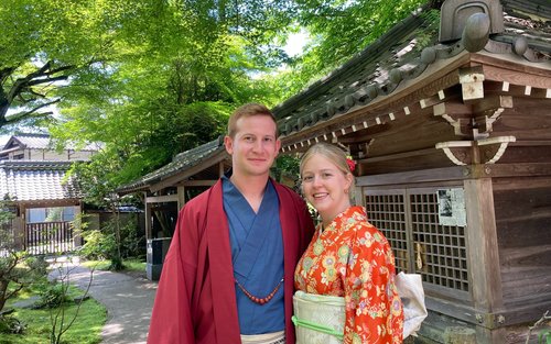 Authentic Tea Ceremony and Omamori Charm Making in Kimono (Miyajima)