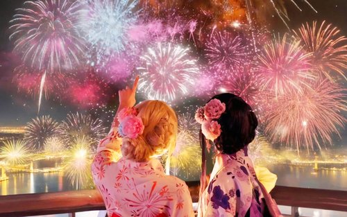 2026 Hakone & Atami Fireworks Limited - Day Trip Hot Spring or Hakone Shrine & Atami Sun Beach & Atami Port Fireworks Festival One-Day Tour (Departing from Tokyo)