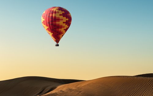 阿曼瓦希巴沙丘熱氣球體驗