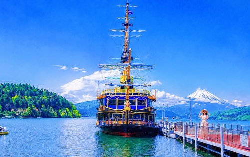 Tour di un giorno al Monte Fuji, Hakone, Kamakura ed Enoshima: percorso classico Lago Ashi e Owakudani (partenza da Tokyo)