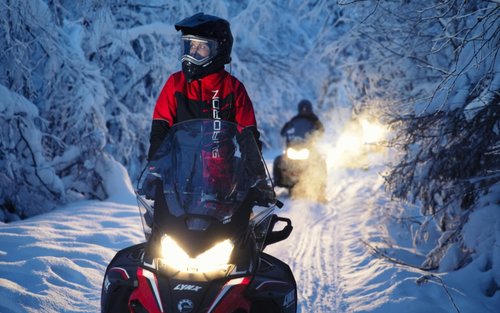 Northern lights snowmobile tour in Rovaniemi