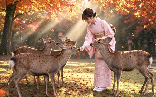 교토 후시미 이나리 신사 & 나라 공원 하루 심층 투어