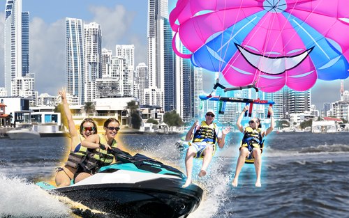 Surfers Paradise: Balíček parasailingu a vodného skútra