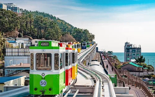 Busan Haeundae Blueline Park Sky Capsule & Beach Train Voucher 