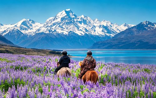 Queenstown Mount Cook & Lake Pukaki Full-Day Tour with Glacier Salmon