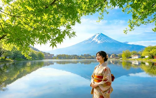 【Klassisk Fuji-rute】 Kawaguchiko & Lawson nærbutikk & Arakurayama Sengen Park dagstur (avreise fra Tokyo | valgfri hotellhenting og -levering)
