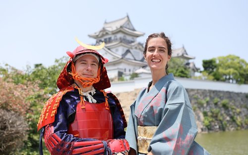 岸和田城プライベート2時間ツアー（侍の甲冑付き）