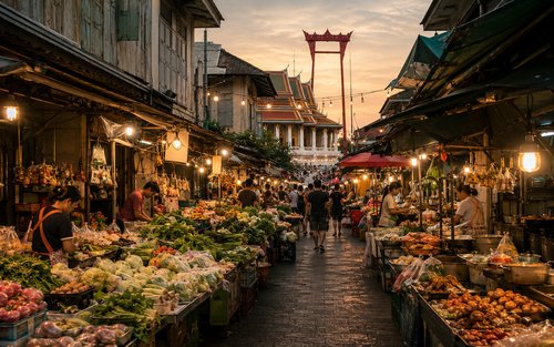 Tour de mig dia pel mercat de Trok Mor i el Gran Gronxador de Bangkok amb menjar local