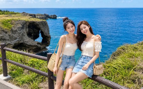 [한국어 가이드 & 리뷰 이벤트] 오키나와 북부 1일 버스투어 츄라우미 수족관 티켓 포함 자유여행 유투어버스