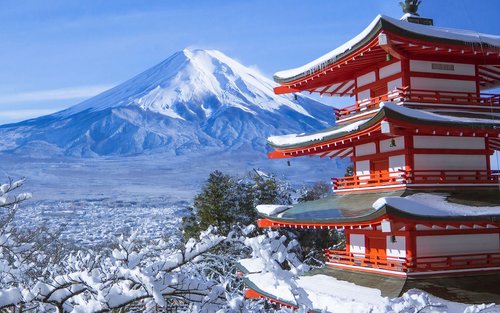 [One-Day Tour Exploring the Magnificent Views of Mount Fuji] Arakurayama Sengen Park & Lake Kawaguchi Oishi Park & Oshino Hakkai & Instagram-Famous Lawson & Nikawa Tokeiten (Departure from Tokyo)