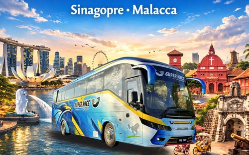 Singapore - Malacka Buss med Super Nice Express