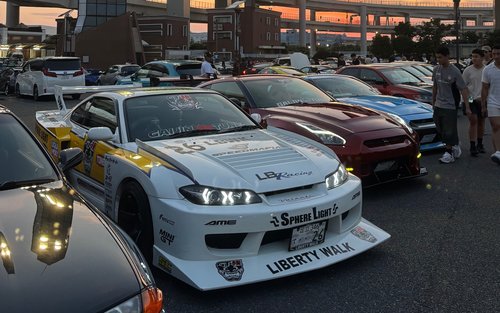 Tokyo Daikoku PA Natt JDM Bilkultur Äventyr