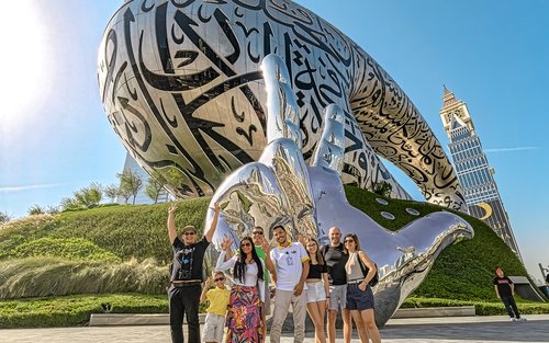 Dubaj Óváros vezetett túra Abra hajóval és Burj Khalifával