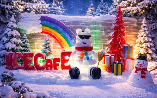 Hongdae Ice Cafe Experience with Drink & Refill in Seoul