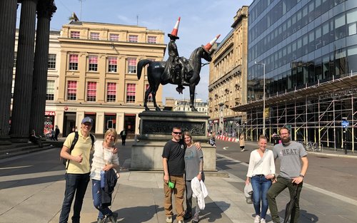 Passeio a pé pelo centro da cidade de Glasgow