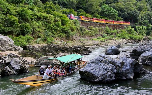 京都嵯峨野小火車＆保津川遊船一日遊