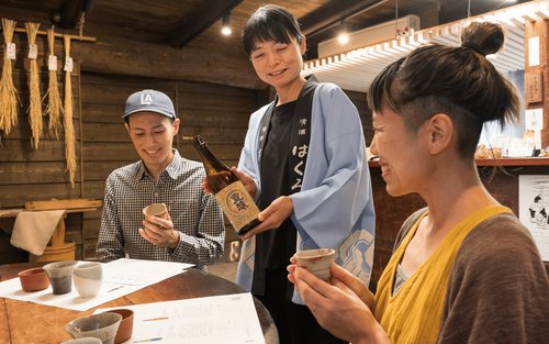 Sake Brewery Tour and Label-Making in Historic Tokoname