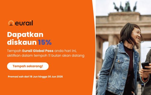 Pas Eurail Global - 33 Negara Eropah