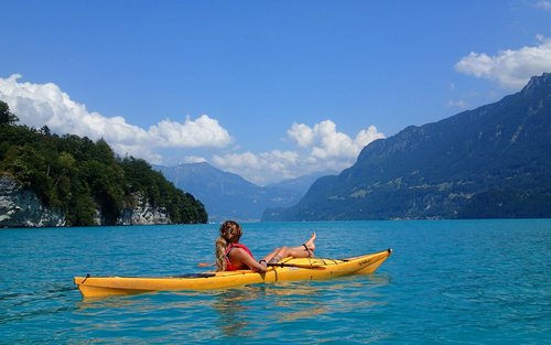Kayak Tour on Turquoise Lake Brienz in Interlaken