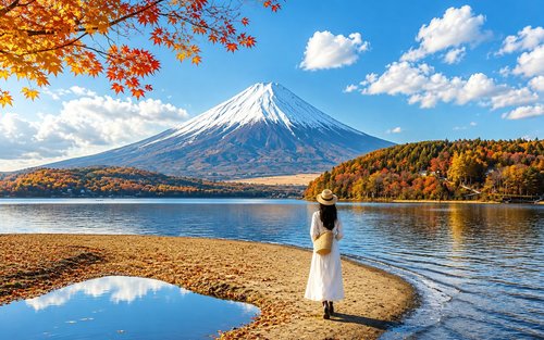 Mount Fuji seasonal limited check-in, must-visit one-day tour for influencers: Mount Fuji Scenic Train & Lake Kawaguchiko & Arakurayama Sengen Park & Hikawa Clock Shop (multiple routes available)