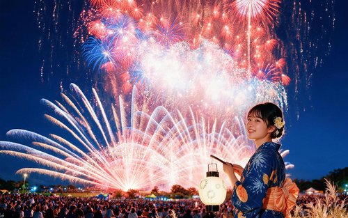 Ibaraki Fireworks Limited Oarai Sea Fireworks Festival (including tickets) & Cosplay Carnival & Aerobatic Show One-Day Tour