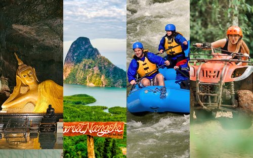 Tour di avventura di rafting e quad a Song Phraek da Phuket 